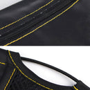 Black Leather Motorcycle Bike Rear Tail Storage Bag Saddle Bags Universal
