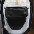 Black Leather Motorcycle Bike Rear Tail Storage Bag Saddle Bags Universal