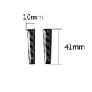 2X Black Carbon Fiber Car Shift Handle Stickers Cover Decor For Ford Mustang