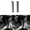 2X Black Carbon Fiber Car Shift Handle Stickers Cover Decor For Ford Mustang