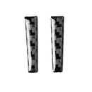 2pcs Carbon Fiber Gear Shift Handle Trim Cover Fits For Ford Mustang 2015-2019