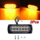 2X 12 LED Car Truck Flash Warning Side Lamp Practical New Easy Use