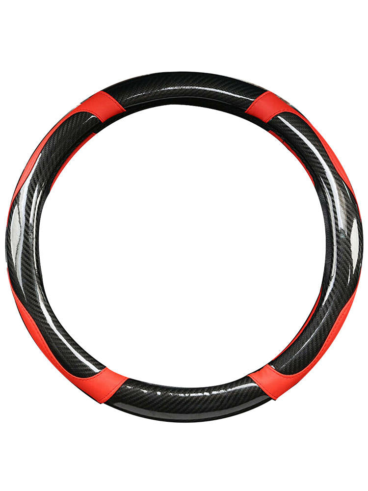 1 x Handmade Carbon Fiber Steering Wheel  Protector for Car Truck Van SUV New