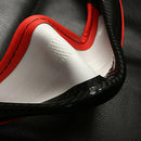 Universal Carbon Fiber Car Steering Wheel Cover Red Stiching Black Leather 38cm