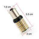 2X 1156 144SMD BA15S P21W LED Turn Signal Lights Bulb Canbus Amber/Yellow 12V