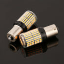 1 Pair LED Bulb 144SMD CanBus 1156 BA15S P21W LED Turn Signal Light 12V Amber