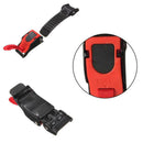3X Plastic Motorcycle Helmet Speed Clip Chin Strap Quick Release Pull Buckle Red