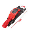 3X Plastic Motorcycle Helmet Speed Clip Chin Strap Quick Release Pull Buckle Red