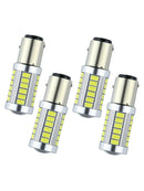 4pcs 1157 5630 33-SMD LED Car White Canbus Light Bulbs Backup Reverse Tail Lamp