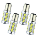 4pcs 1157 5630 33-SMD LED Car White Canbus Light Bulbs Backup Reverse Tail Lamp