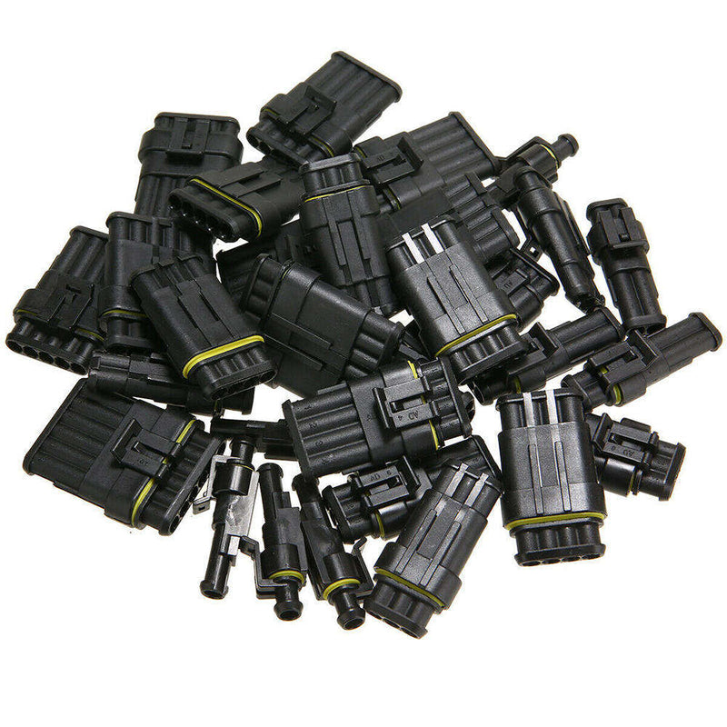 1 x Car Electrical Wire Cable Connector 1-6Pin Way Plug & Blade Fuses Kit New