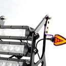 Motorcycle Headlight Roast Blue Rearview Mirror Spotlight Type Bracket lighting