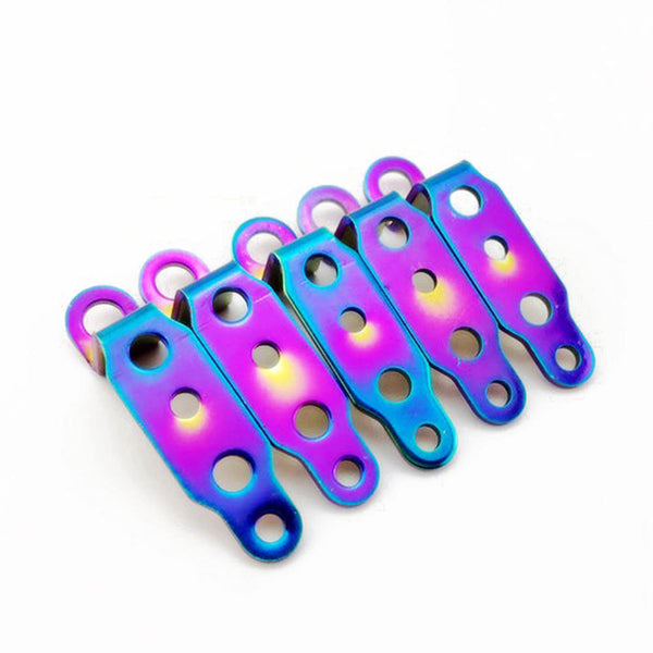 1*Motorcycle Headlight Roast Blue Rearview Mirror Spotlight Bracket Durable New