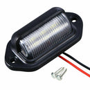 2X 6 LED Surface License Plate Light Tag Interior Step Trailer Truck RV  ftdd