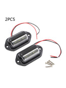 2X 6 LED Surface License Plate Light Tag Interior Step Trailer Truck RV  ftdd