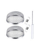 2 Pack Flying Insect Screen Protector Furnace Vent Cover Stainless Steel For RV