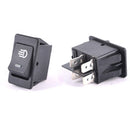 4X Universal 4 Pin Car Fog Light Rocker Switch Toggle LED On-Off Button DC12V