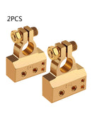 2*Car Auto Battery Terminal Clamp Connectors 4/8 Awg Gauge Positive Negative New