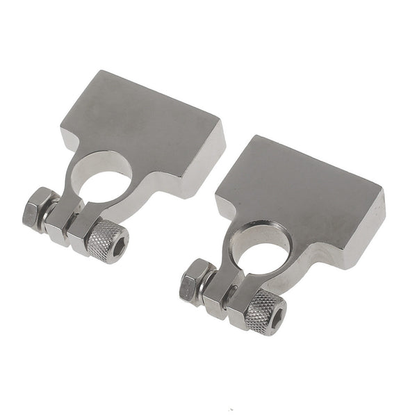 2pcs Positive + Negative Auto Car Vehicle Battery Terminal End Clamp Connector