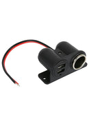 1 piece Splitter-Adapter Car-Cigarette-Lighter-Socket Dual-Usb-Charger 2-Way Hot