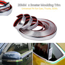 20mm Chrome Molding Trim Strip PVC Car Styling Decor Adhesive Tape New Hot