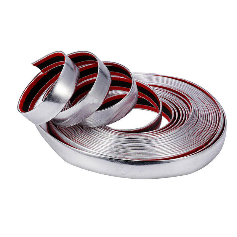 20mm Chrome Molding Trim Strip PVC Car Styling Decor Adhesive Tape New Hot