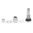 4X Bolt-in Stainless Steel Motorcycle Tubeless Wheel Tire Valve Stem w Dust Cap