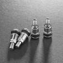 4X Bolt-in Stainless Steel Motorcycle Tubeless Wheel Tire Valve Stem w Dust Cap