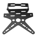 Universal Motorcycle Modified Adjustable LED License Plate Frame Holder Bracket