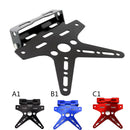 Universal Motorcycle Modified Adjustable LED License Plate Frame Holder Bracket