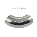 Car Stainless Steel Exhaust Weldable Elbow Pipe Bend Fitting 1.5" Inch/38mm Kit