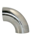 1 * Stainless Steel 90 Degree 1.5inch Sanitary Weld Elbow Tail Pipe Fitting Good