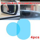 4pcs Car Rear View Mirror Protective Film Anti-Glare Anti-Fog Waterproof Parts