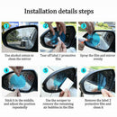 4pcs Car Rear View Mirror Protective Film Anti-Glare Anti-Fog Waterproof Parts