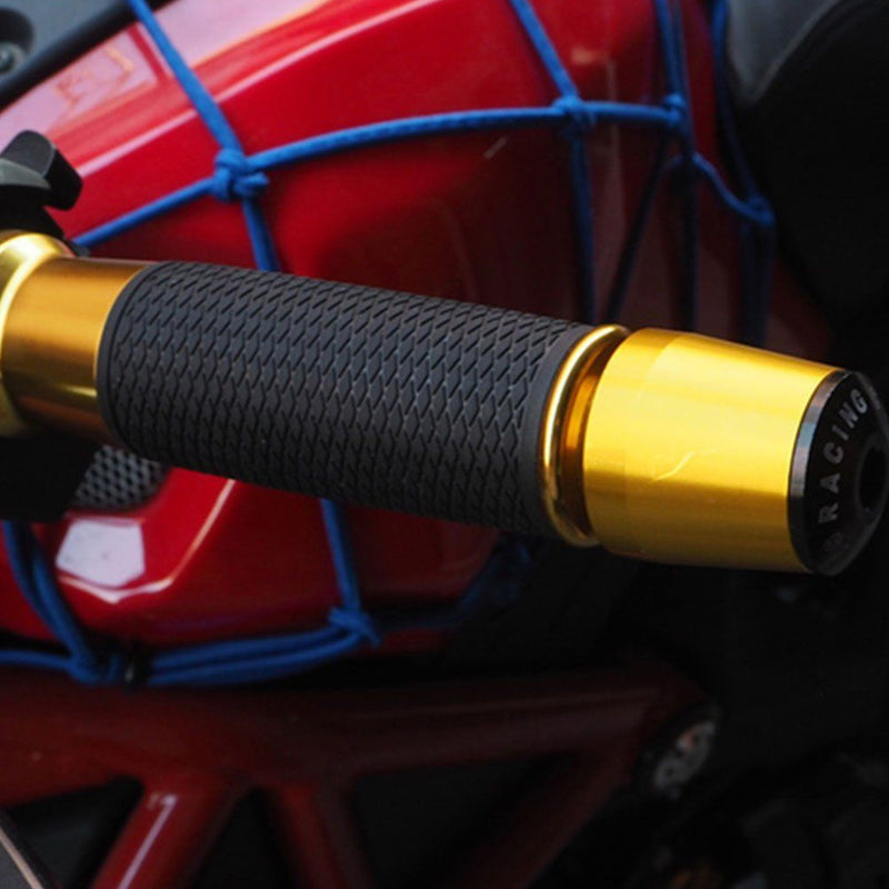 2pcs 7/8'' Motorcycle Handle Handlebar Grips Bar End Cap Plugs Slider Aluminum