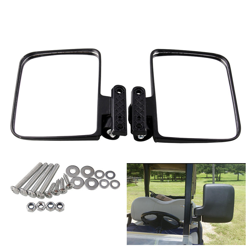 1 Set Golf Cart Mirrors Side Rear View for Club Car Ezgo Yamaha New Hot