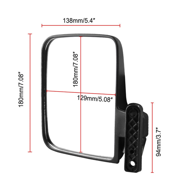 1 Set Golf Cart Mirrors Side Rear View for Club Car Ezgo Yamaha New Hot