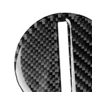 Black Carbon Fiber Center Steering Wheel Panel Cover Fits For Chevrolet Camaro