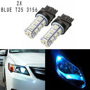 4x Ice Blue 3157 3156 18 SMD 5050 Signal Brake Backup DRL LED Light New Hot