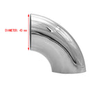 45mmx1.5mm 304 Stainless Steel Car Exhaust Weldable 90 Degree Bend Elbow v zx