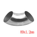 Exhaust 3.5'' / 89mm Diameter Stainless Steel 90 Degree Elbow Tube Pipe Fitting