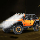 2X Round 27W 9-LED Work Light 9V-30V Off-Road Flood Spot Lamp Car ATV UTV SUV