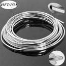 15M Car Chrome Trim Strip Door Grills Edge Scratch Guard Protector Cover New