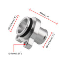 Water Hose Fitting Connector Hose Fixture with Clamp for BMW 335i Cooling System