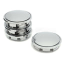 4* Universal Chrome Car Wheel Center Caps Tyre Rim Hub Cap Cover ABS Plastic New