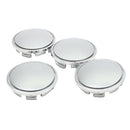 4* Universal Chrome Car Wheel Center Caps Tyre Rim Hub Cap Cover ABS Plastic New