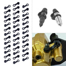 40pcs Car Brake Bleeder Screw Caps Grease Zerk Plastic Dust Cover 8mm zx c