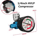 Digital Spray Paint Regulator Air Pressure Gauge 1/4 inch HVLP Compressor