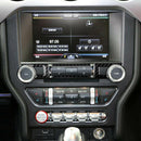 Trim for Ford-Mustang Console Cd-Switch Carbon-Fiber 4PCS Style Button-Cover