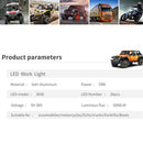Spotlight Led-Work-Light-Bar Car Vehicle Roof 78W 12-24V Spotlight